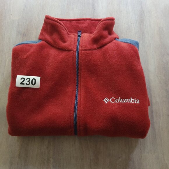 Columbia Steens Mountain  Red & Blue Fleece Full Zip Vest NWT Men's Medium - Picture 7 of 7